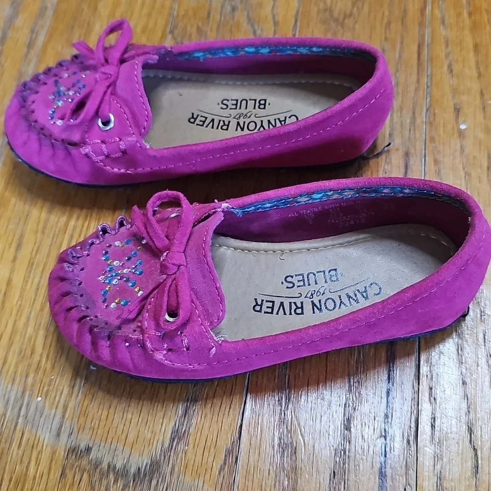 👪Canyon River Blues Dena Butterfly Moccasins Loafers Size 6-Excellent Condition